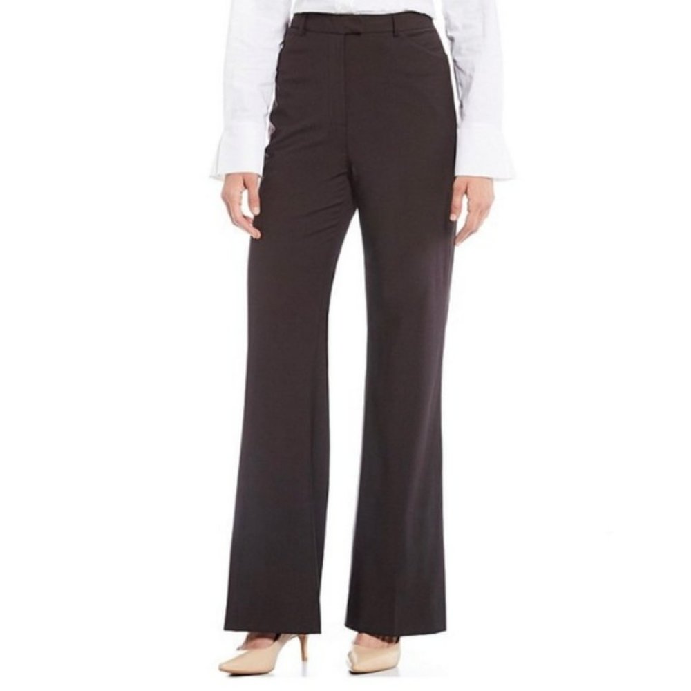 NWT! Antonio Melani darkest brown Tobias wool pant